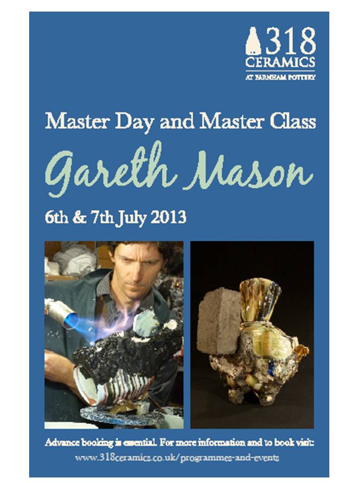 Gareth Mason – Masterclass – Still spaces this weekend