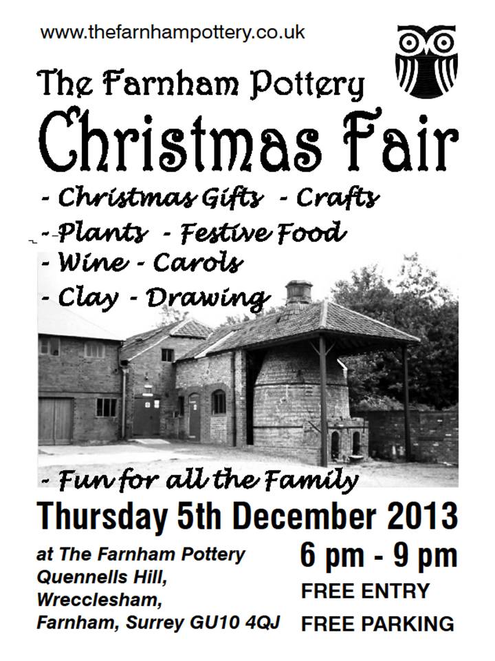 Farnham Pottery Christmas Fair – 5th December