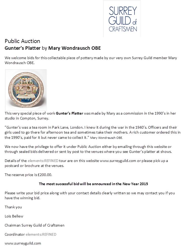Mary Wondraush Auction