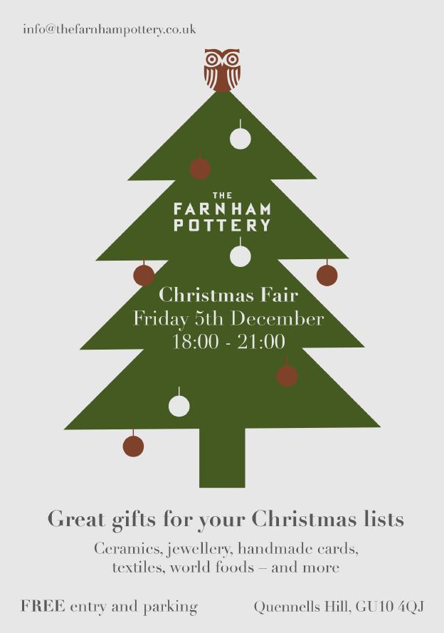 The Farnham Pottery – Christmas Fair – Friday 5th December