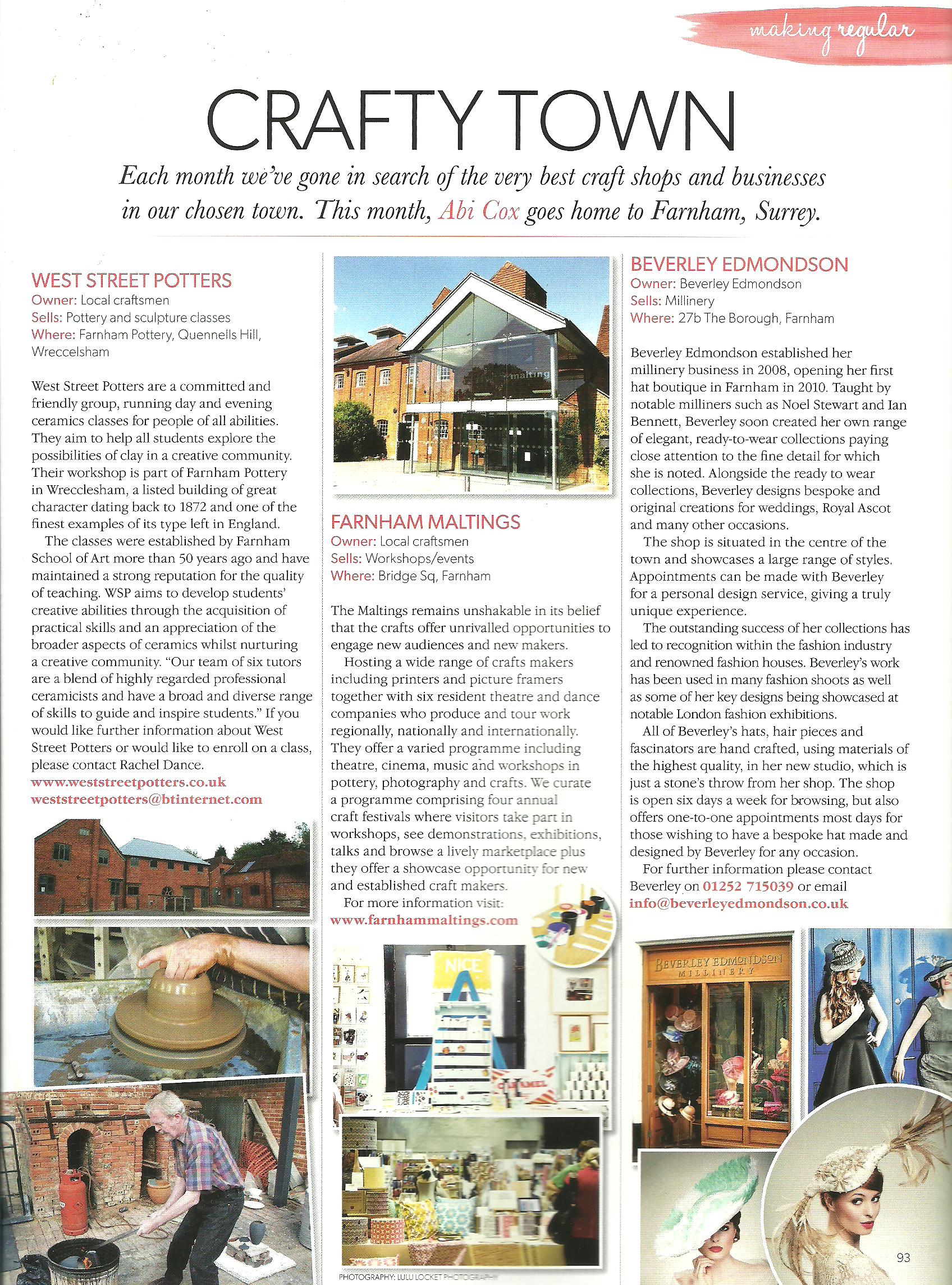 WSP feature in ‘Making’ Magazine