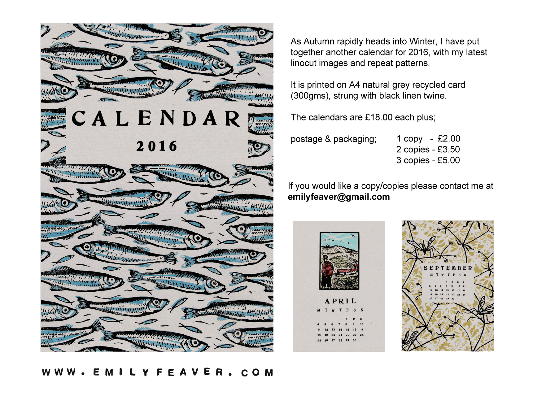 Emily Feaver – Calendar 2016