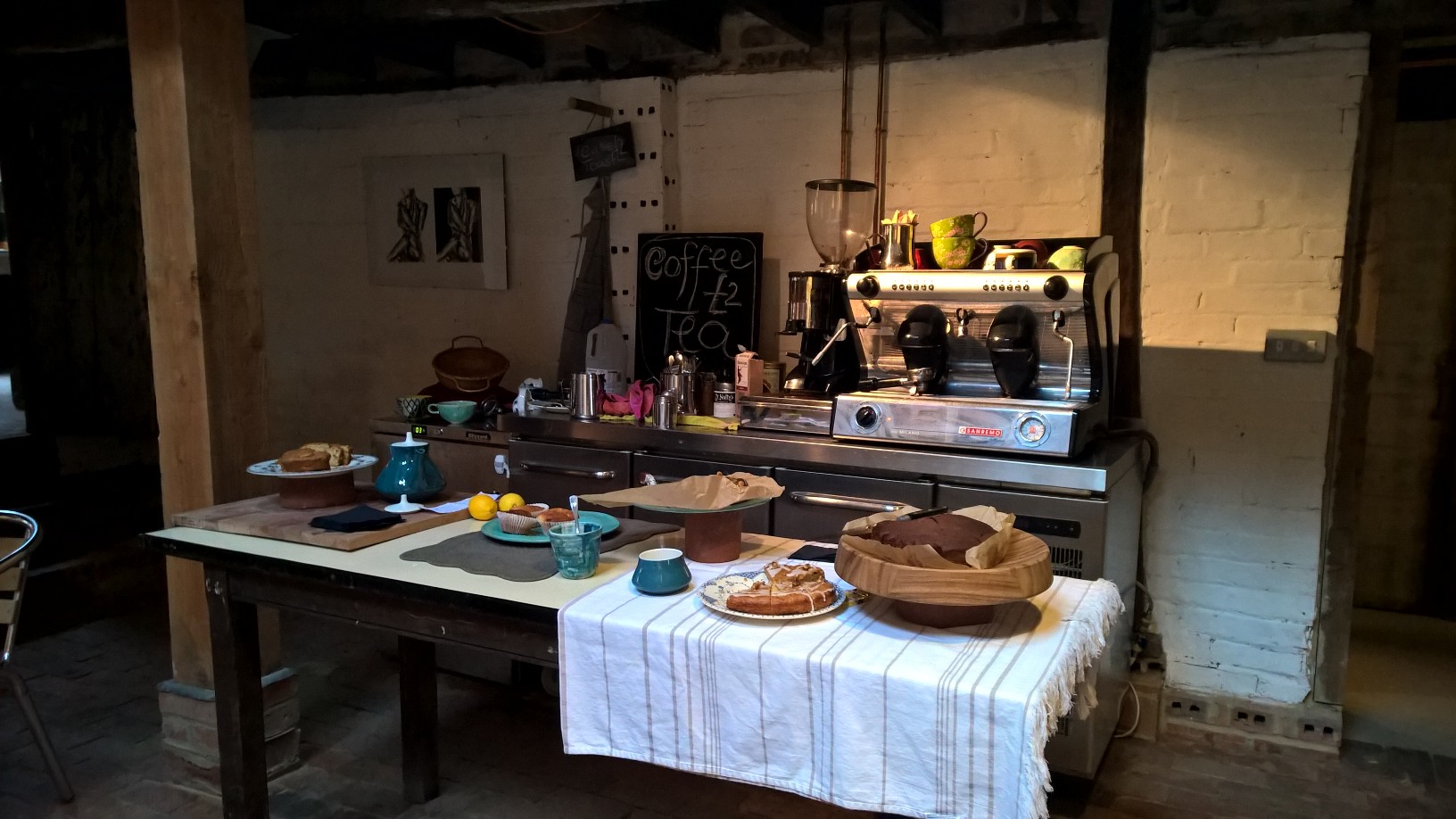 Monday’s pop-up cafe @ Farnham Pottery