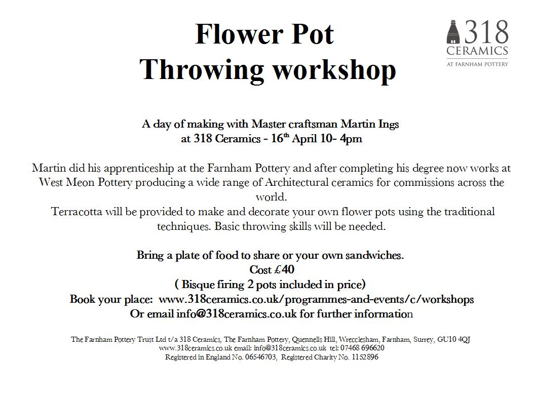 Flower Pot Workshop – 16th April
