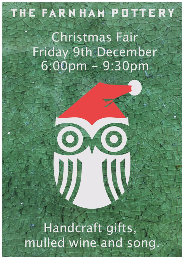 Christmas Market at Farnham Pottery this Friday! Ho Ho Ho….