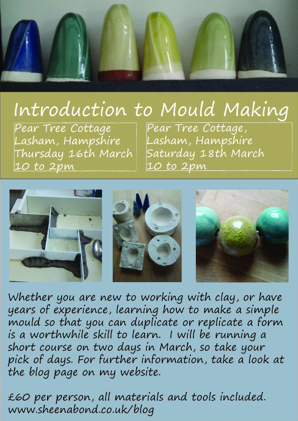 Mould Making Workshop with Sheena Bond