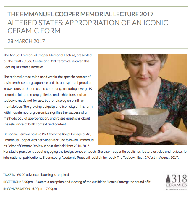 Emmanuel Cooper Memorial Lecture 2017